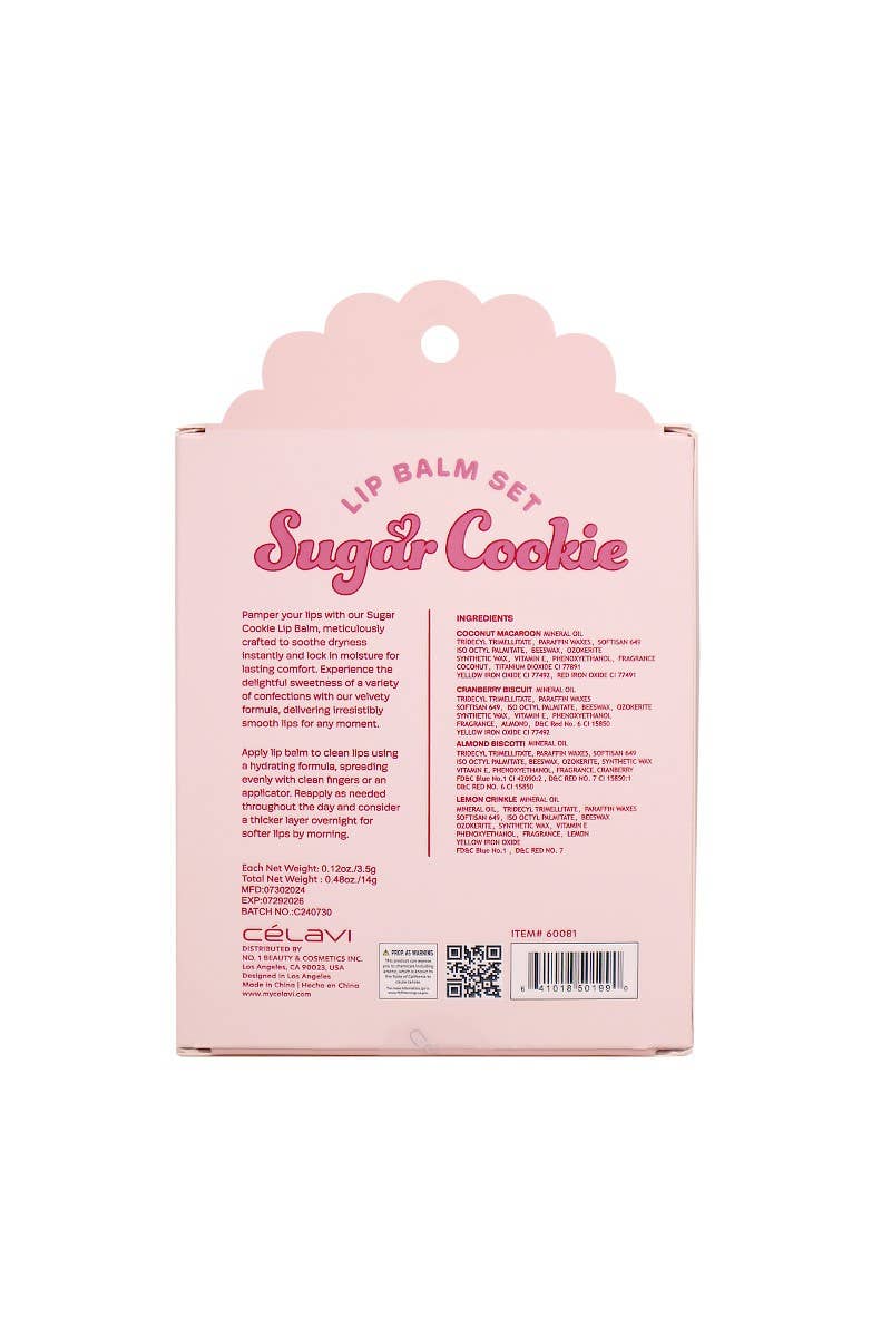 Celavi 60081 Sugar Cookie Lip Balm Set