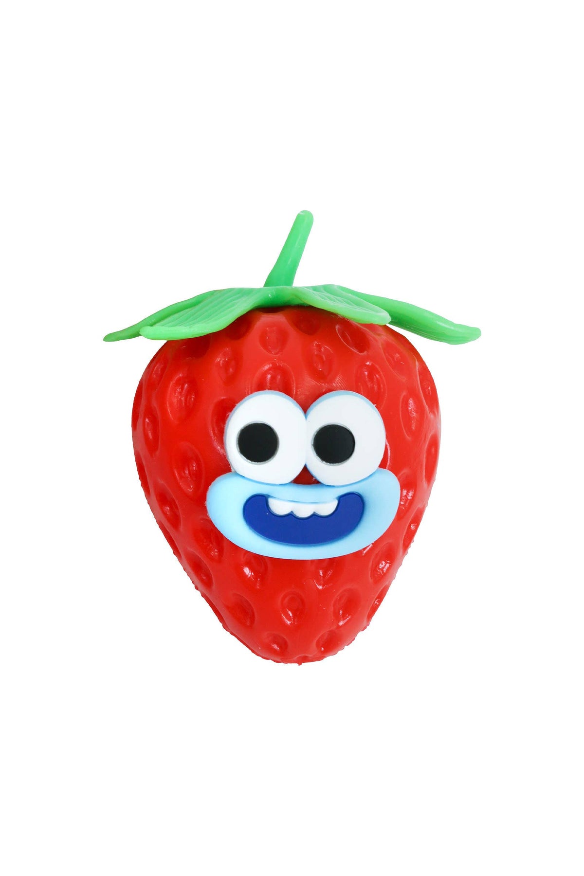 Goofy Smile Strawberry Fluffy Slime Filled TPR Squishy Toy