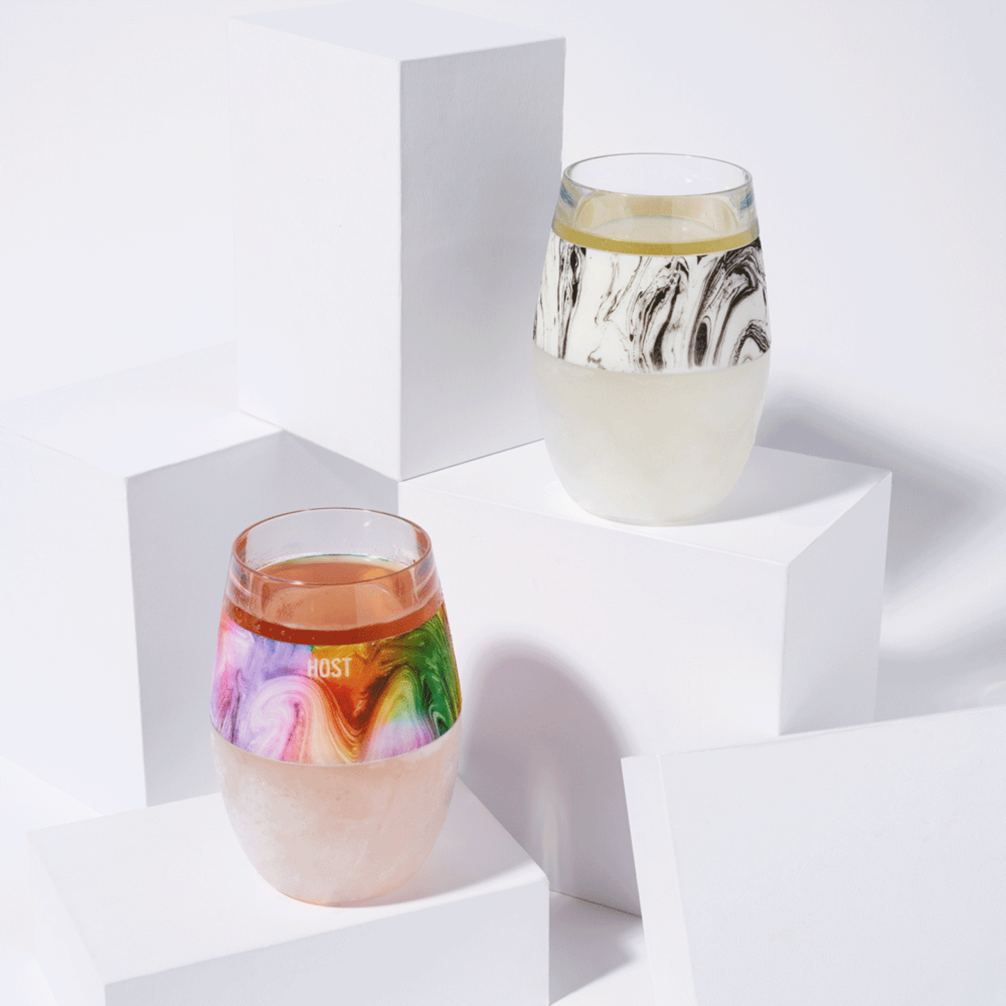 Wine FREEZE™ Cooling Cup with Cooling Gel in Unicorn Swirl