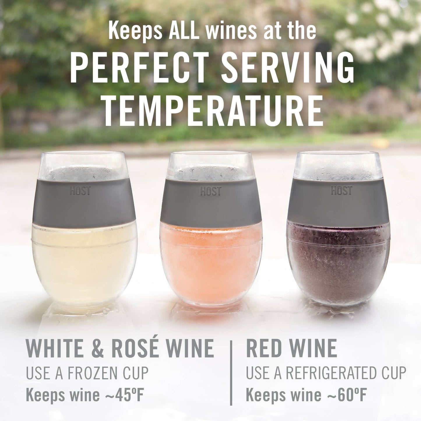 Wine FREEZE™ Cooling Cup with Cooling Gel in Unicorn Swirl