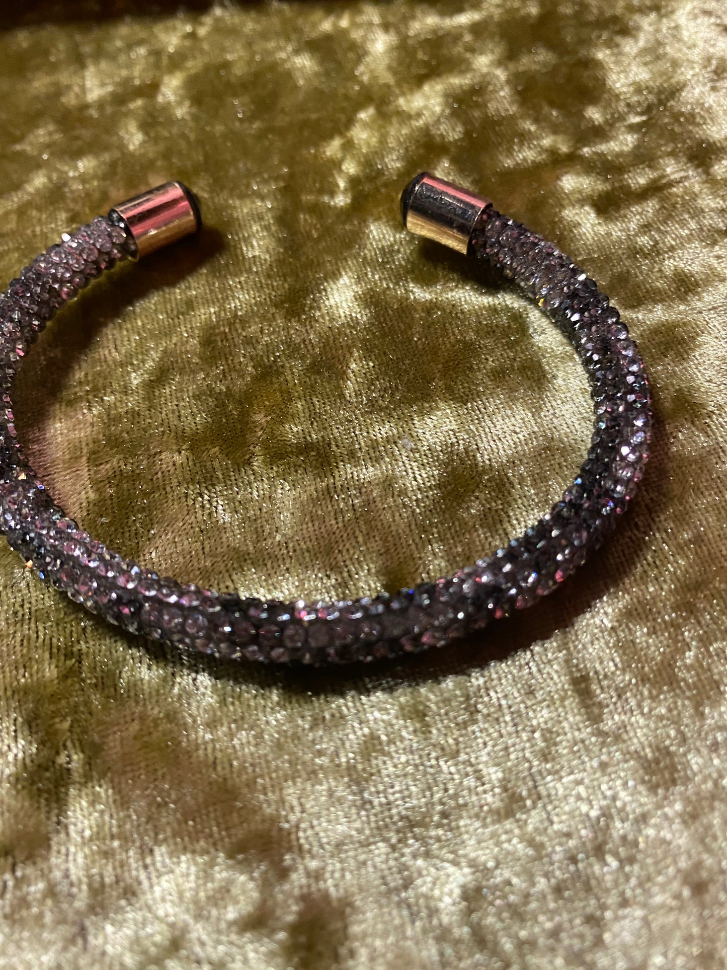 Shimmering rhinestones cuff adjustable bracelet 248