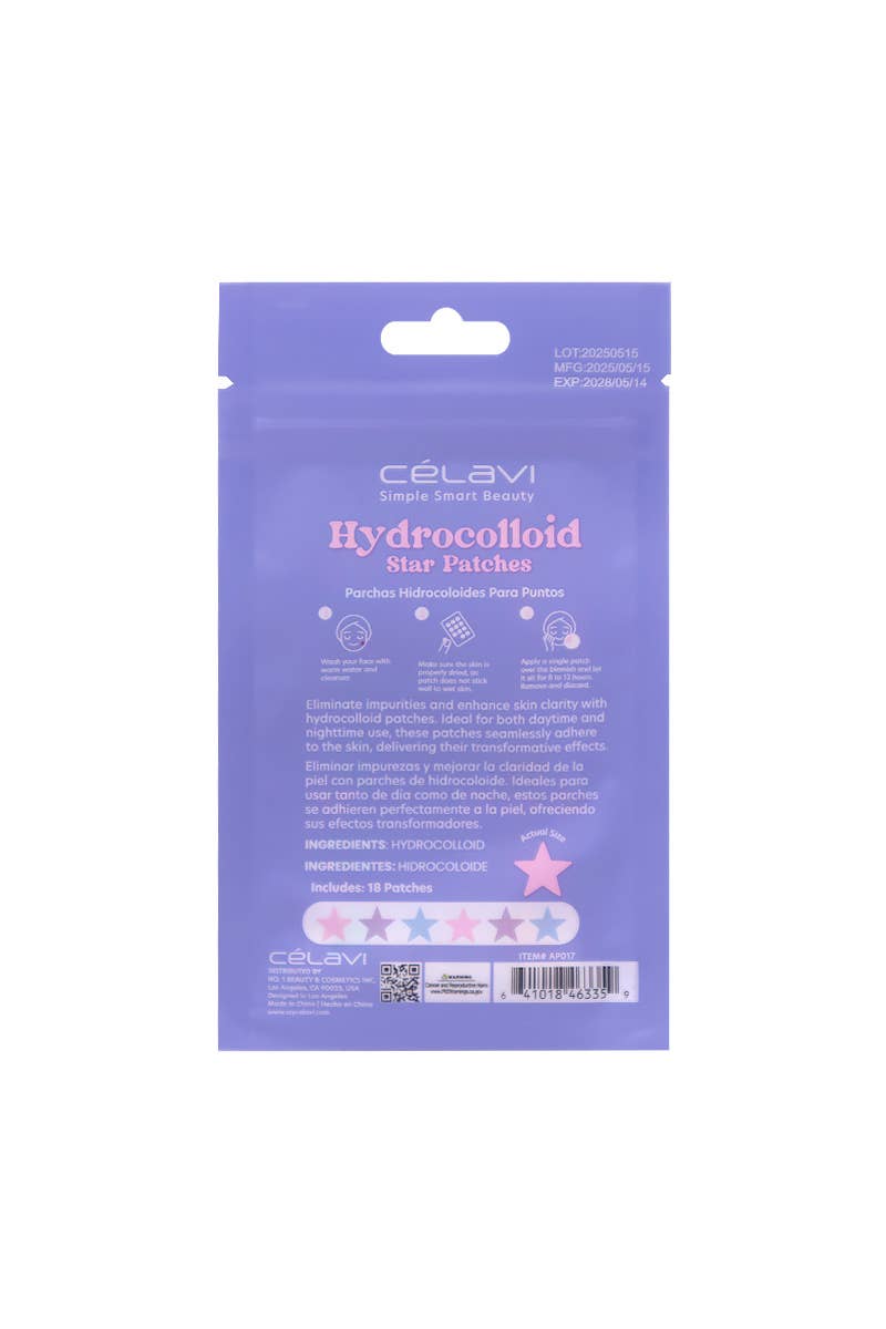 Celavi AP017 Stars Acne Hydrocolloid Spot Patches - 12