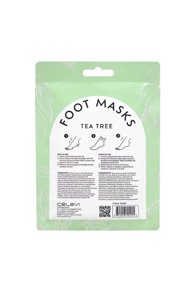 Celavi 70095 Tea Tree Foot Masks
