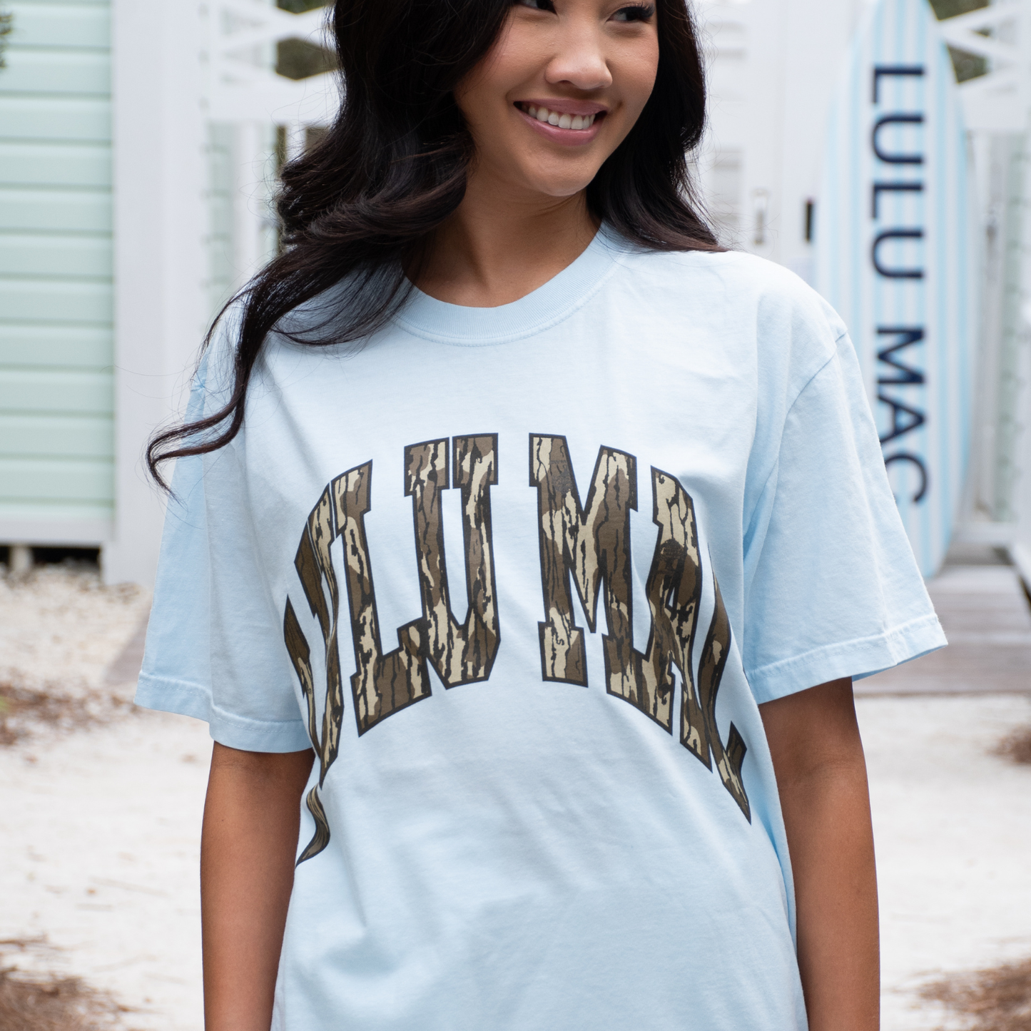 LM-MO-1000 Mossy Oak Bottomland Adult Chambray Comfort Colors Mossy Oak Tee