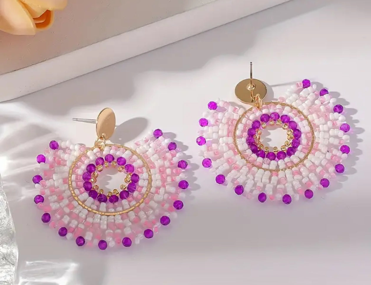 Boho Purple Earrings