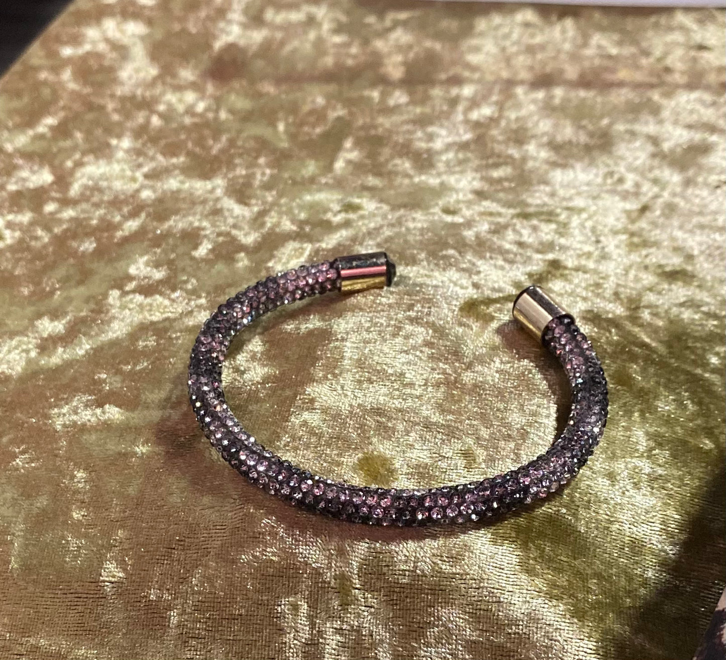 Shimmering rhinestones cuff adjustable bracelet 248