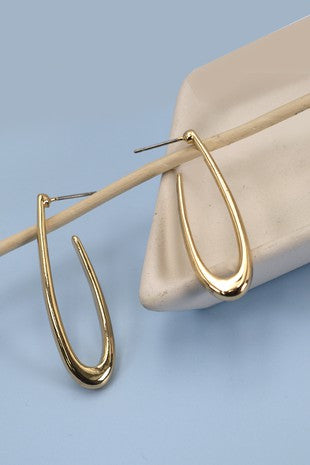 TEAR DROP HOOP #J15