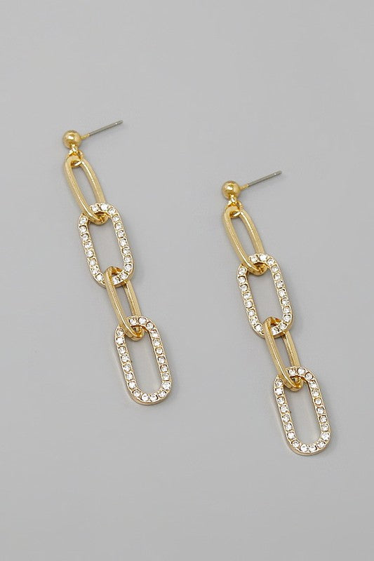 Link Dangle Earring J-59