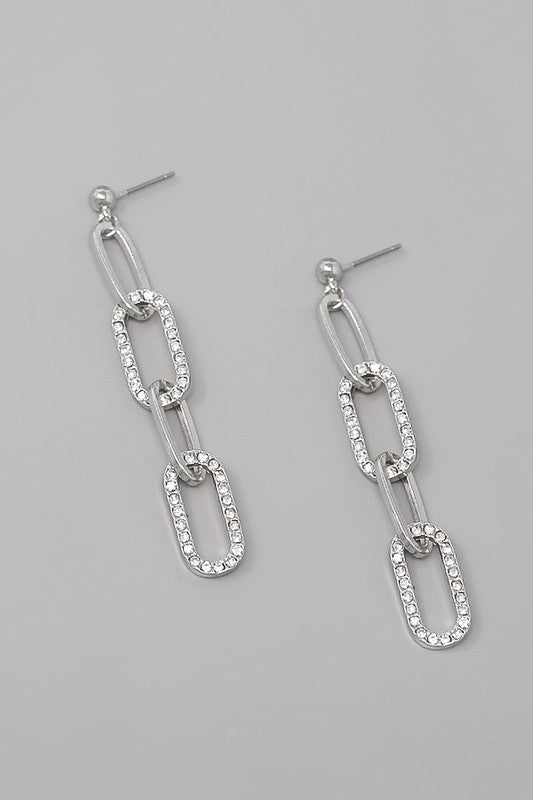 Link Dangle Earring J-59
