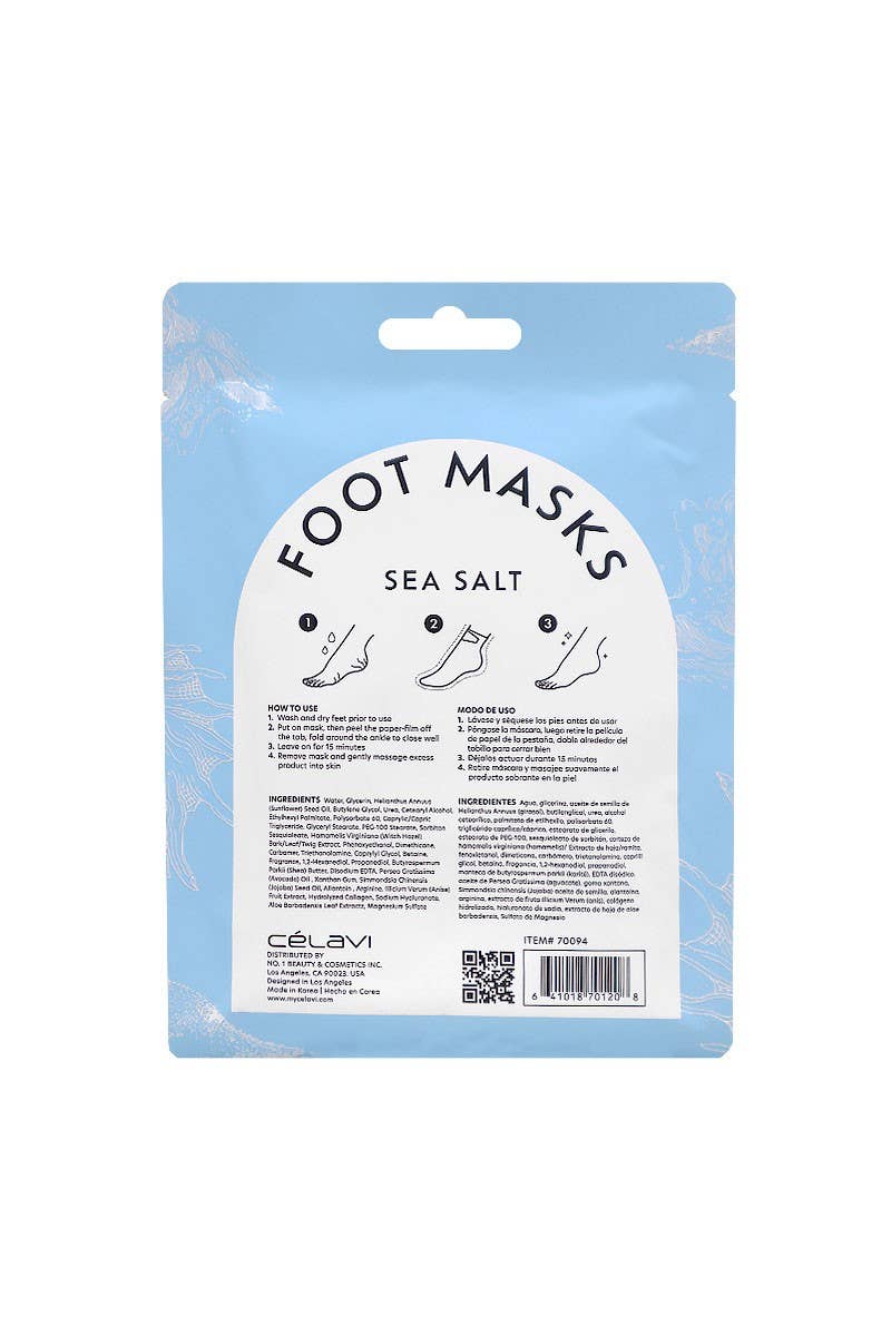 Celavi 70094 Sea Salt Foot Masks