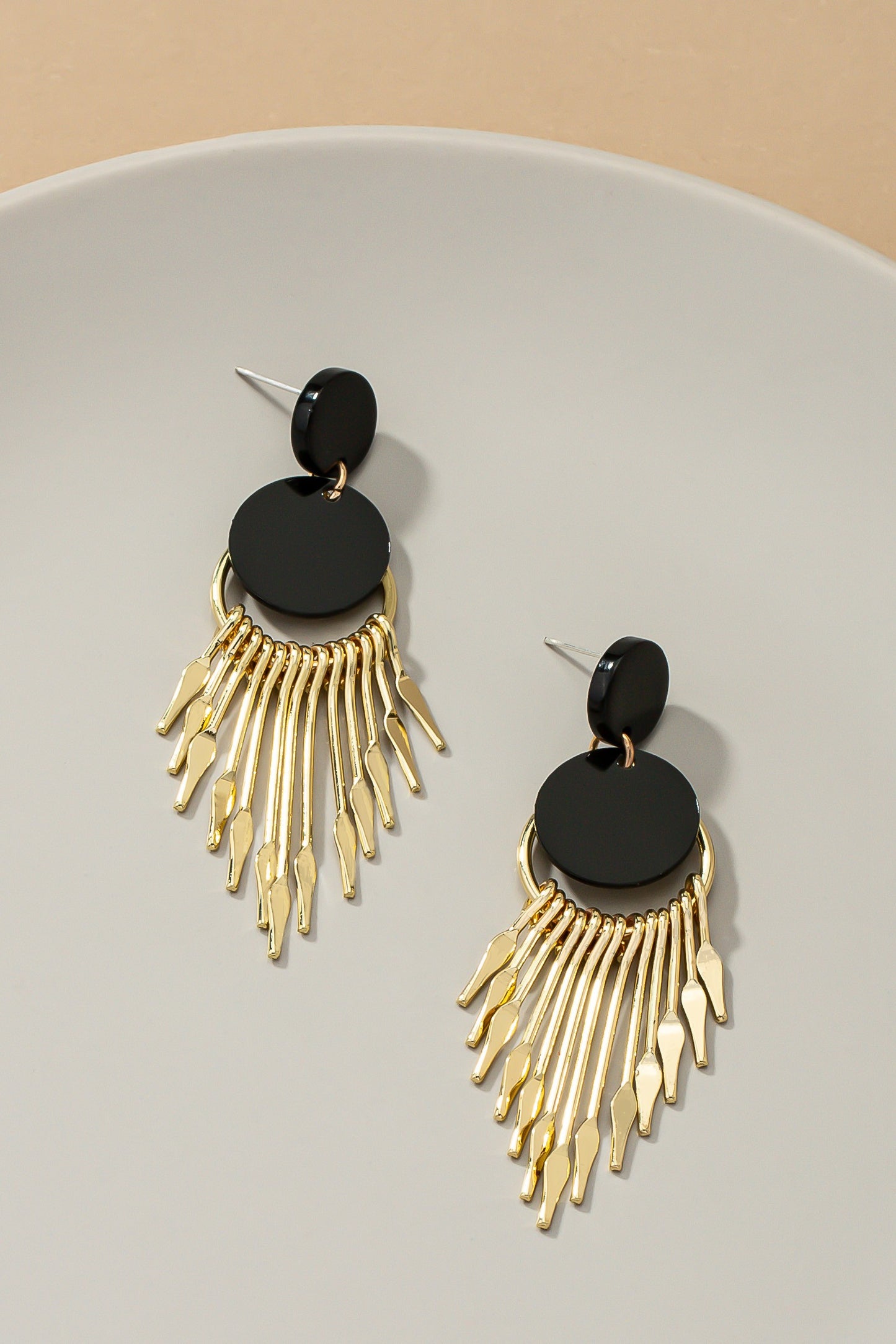 Multiple arrowhead stick drop earrings 512