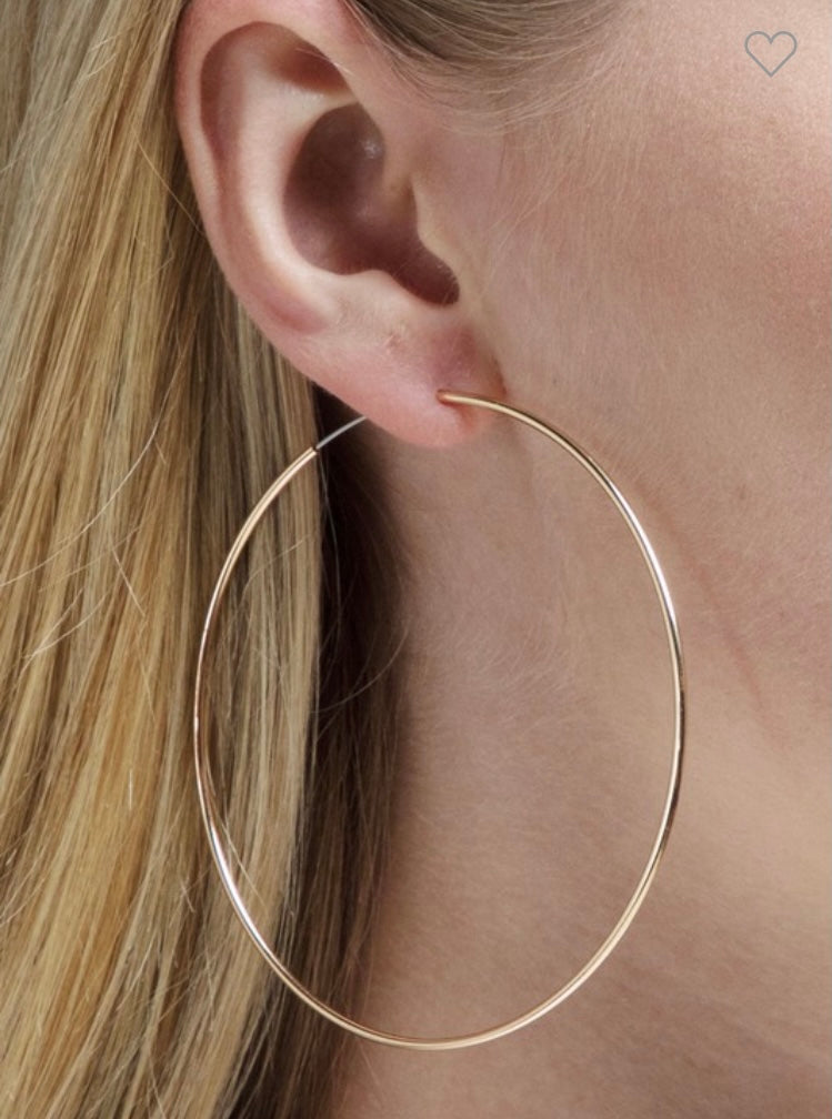 A simple and shiny metal dangle infinity hoop earrings 298