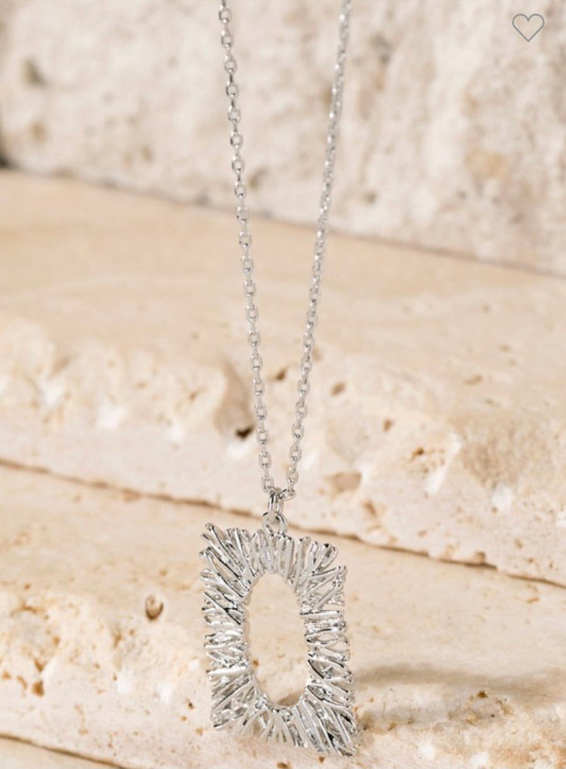 Brass Abstract Charm Necklace 171