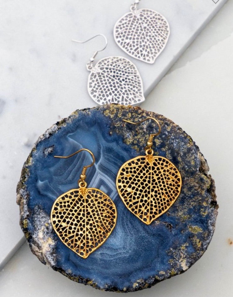 Casting Filigree leaf Drop Earring 125