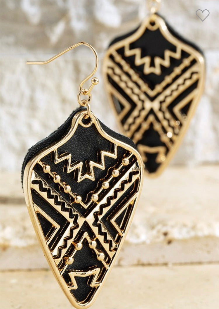 Filigree Arrow Dangle Earrings 607