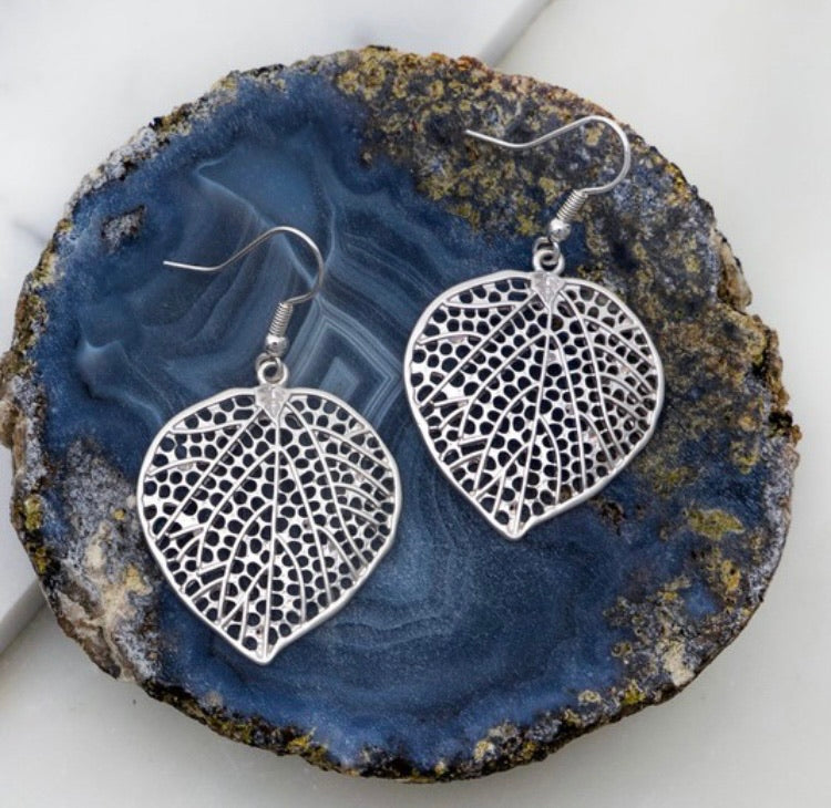 Casting Filigree leaf Drop Earring 125