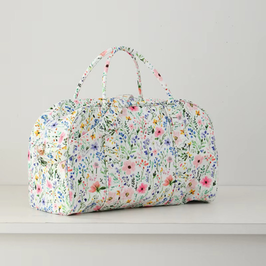 Floral Weekender Duffel Bag Travel Bag Wildflower Wanderlust