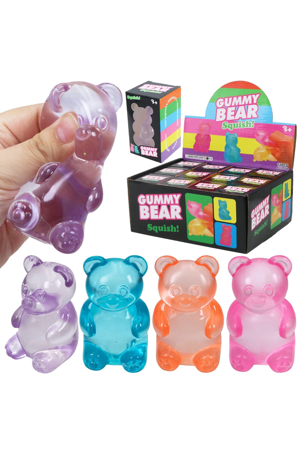 Mini Teddy Bear Thick Maltose Putty Filled Squishy