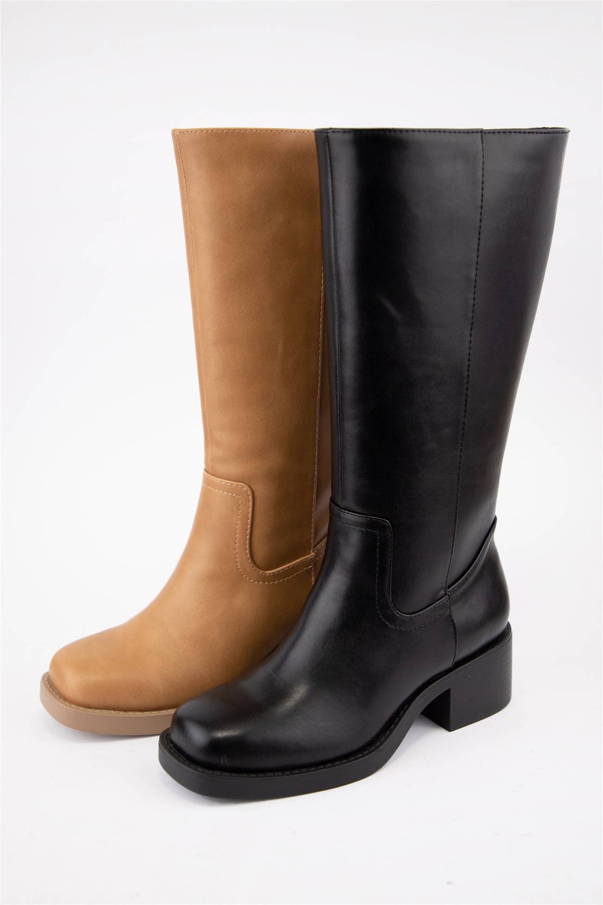 [BEST SELLER] BELVIN all Boots Low Block Heel Versatile Ever