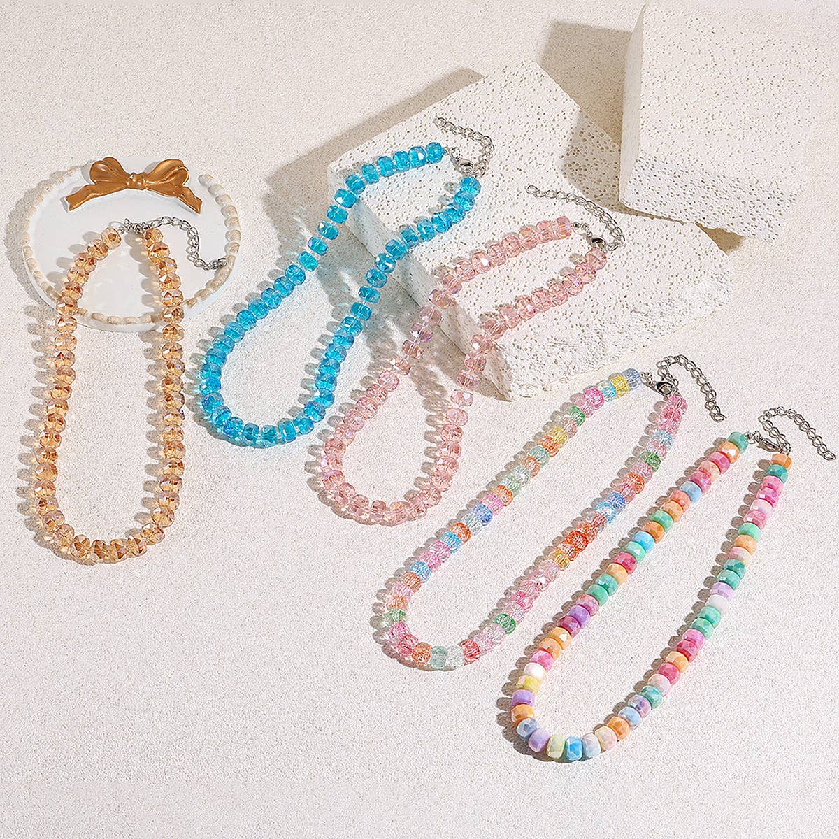 Candy-Colored Summer Beaded Necklace