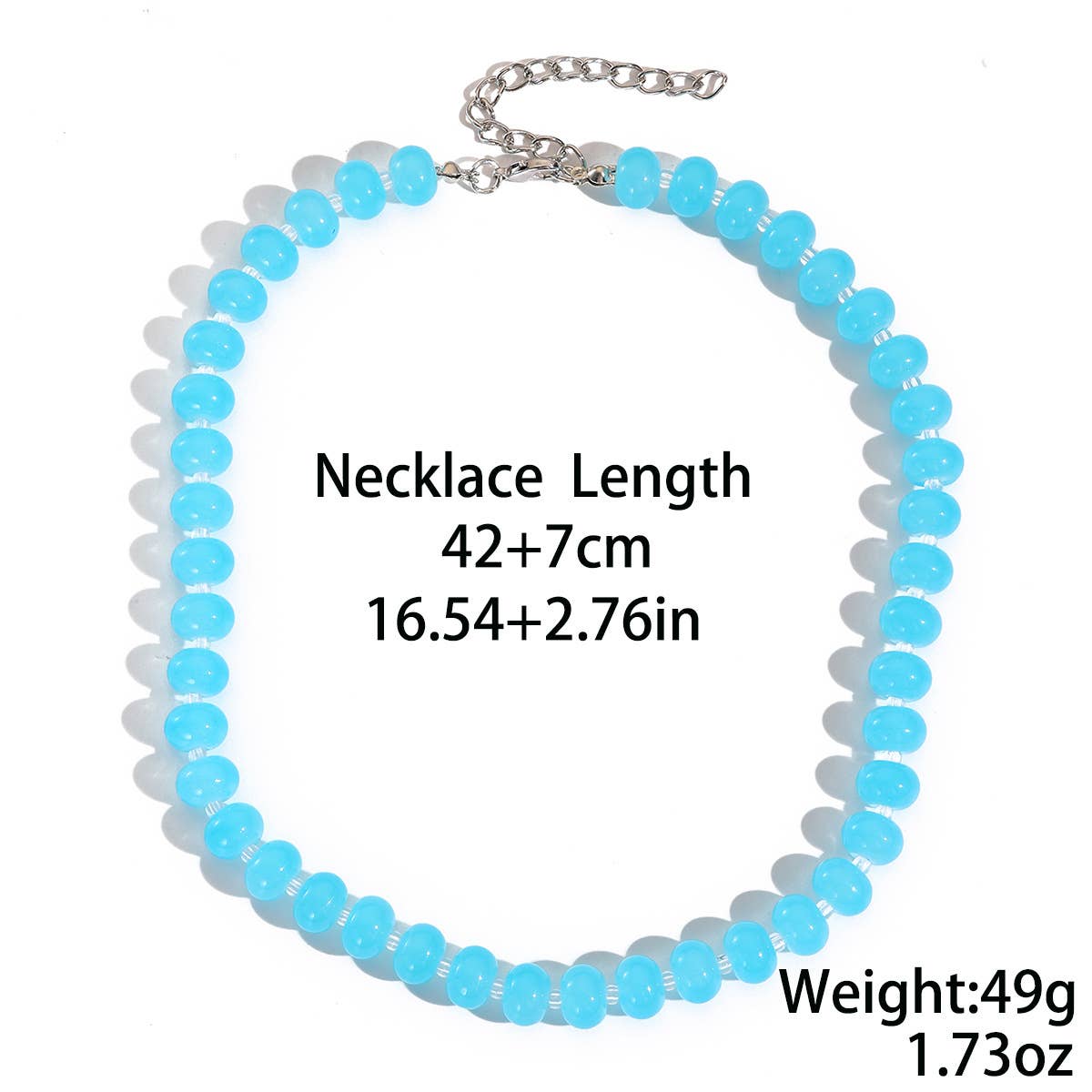Candy-Colored Summer Beaded Necklace