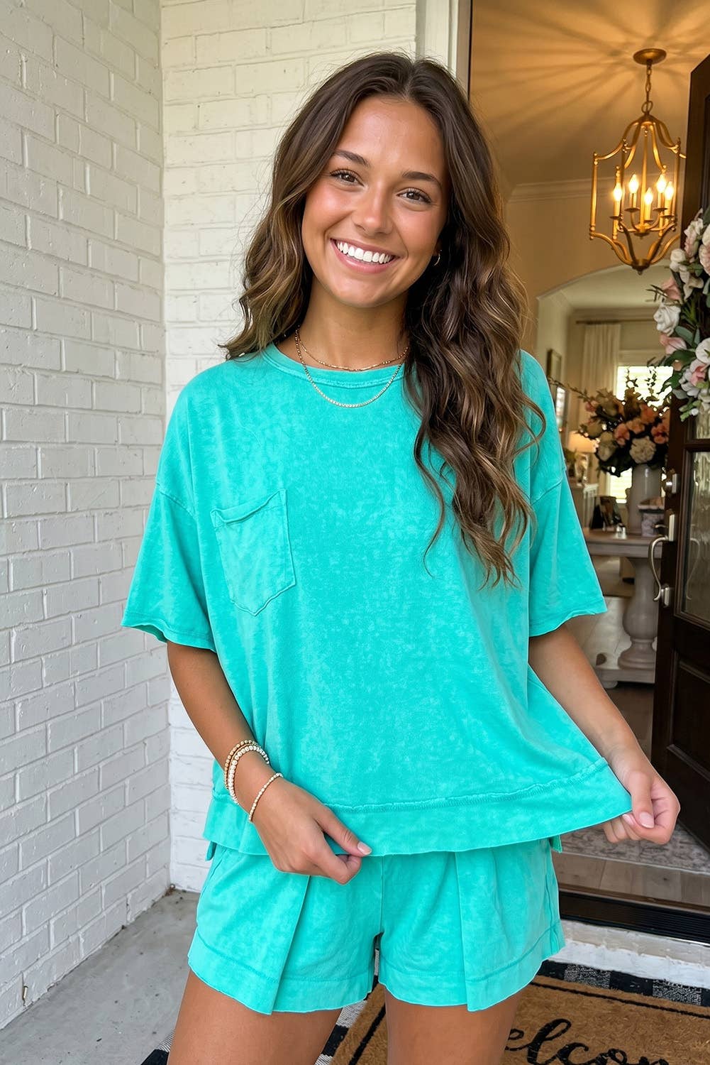 Patch Pocket Oversized Loungewear Set (S-XL)