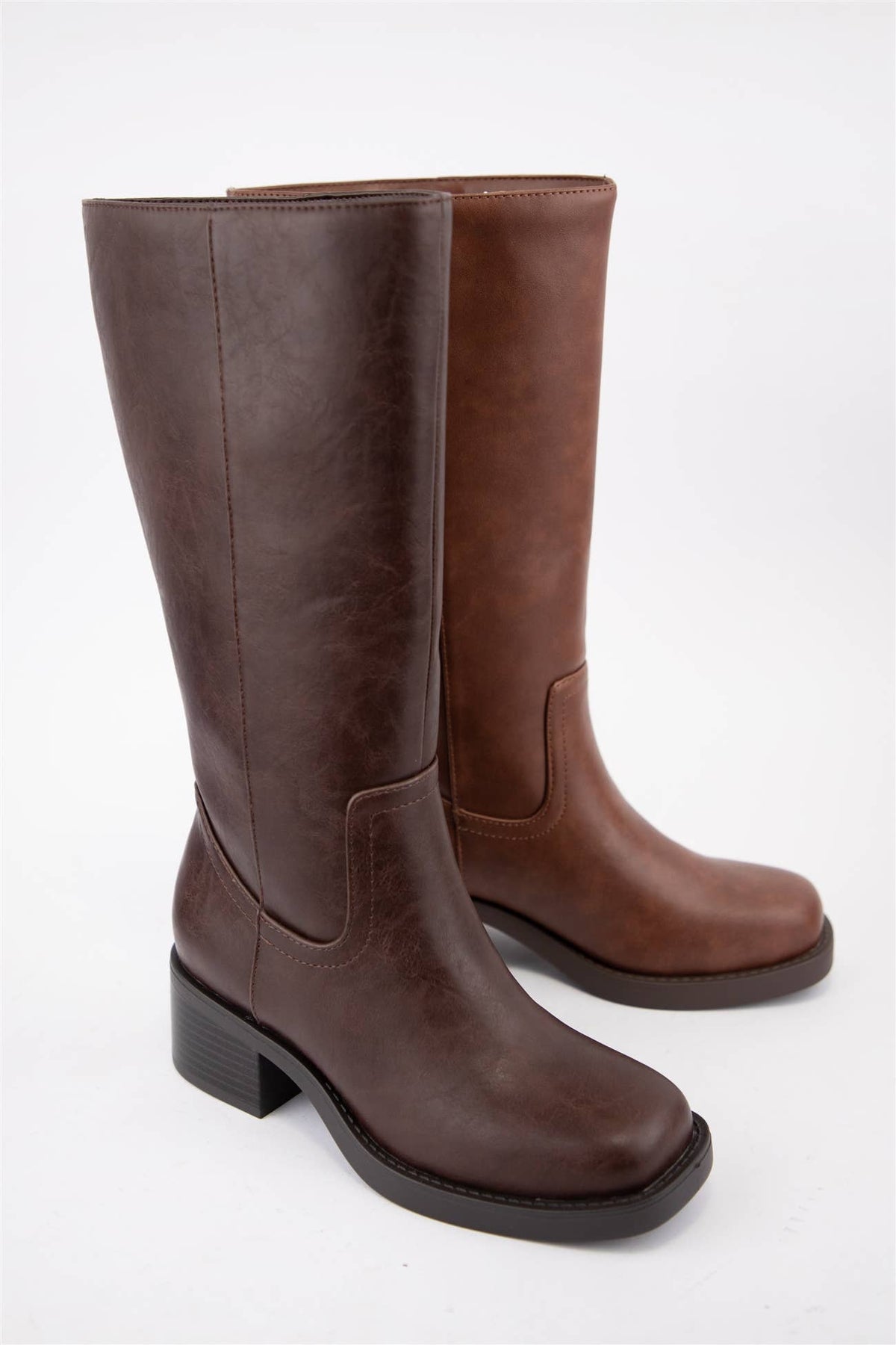 [BEST SELLER] BELVIN all Boots Low Block Heel Versatile Ever
