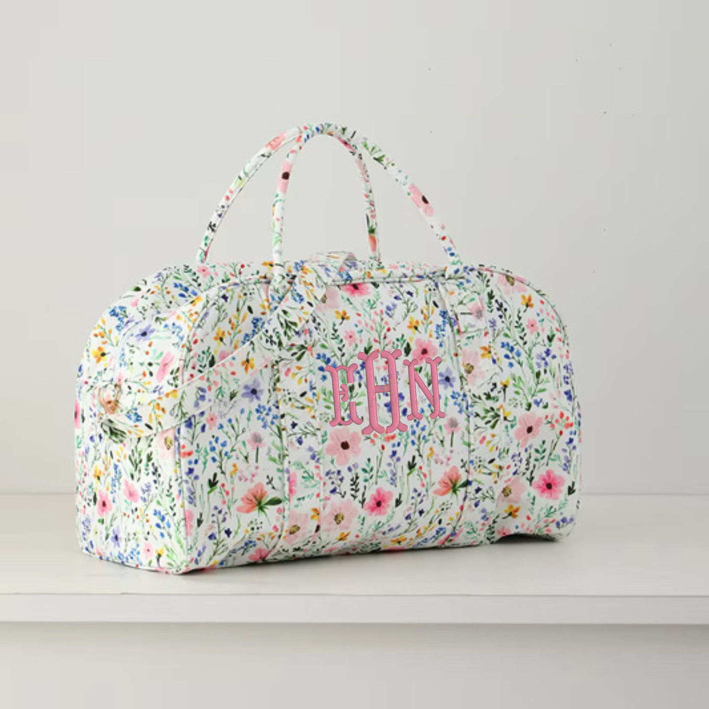Floral Weekender Duffel Bag Travel Bag Wildflower Wanderlust