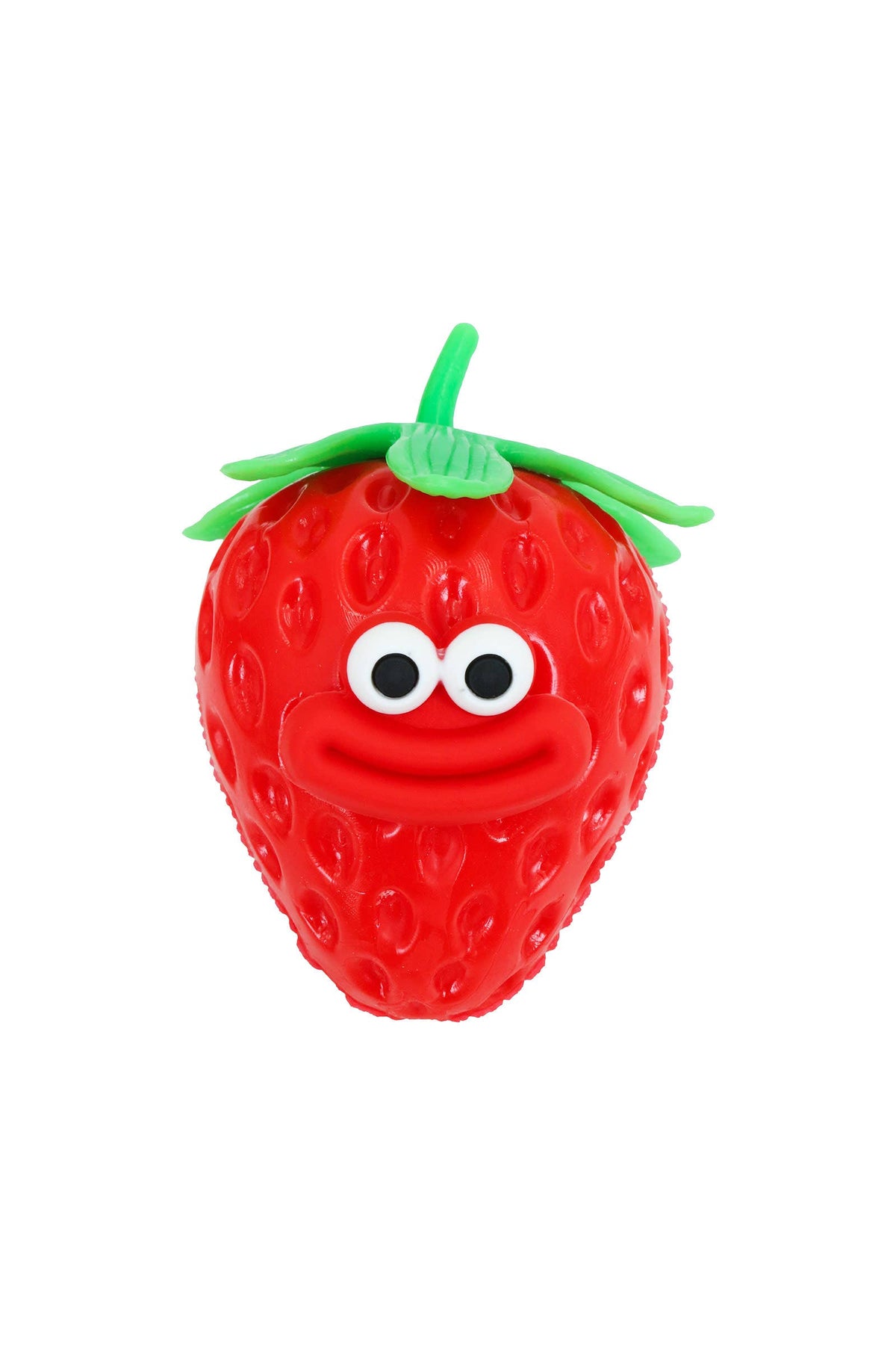 Goofy Smile Strawberry Fluffy Slime Filled TPR Squishy Toy