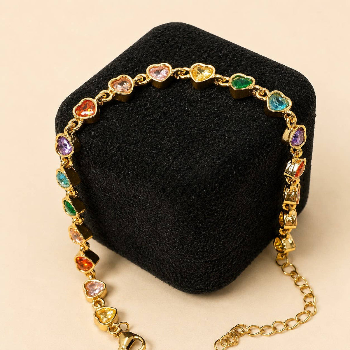 18K STAINLESS STEEL RAINBOW CRYSTAL BRACELET | 40B5264