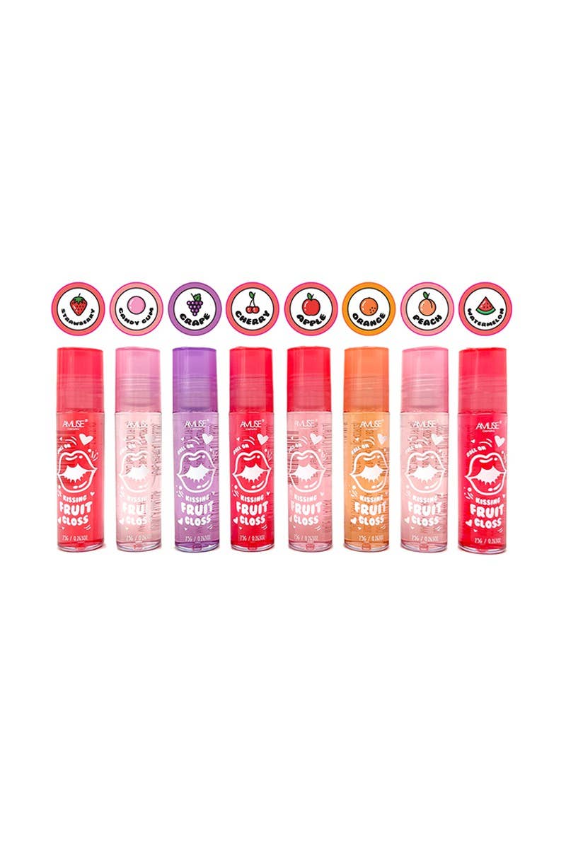 AMUSE LIP020-1M Roll-On Kissing Fruit Lip Gloss - 36 pcs