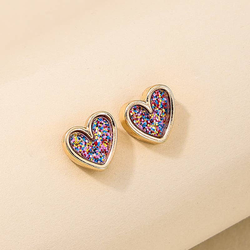 Elegant Sweet Love Stud Earrings