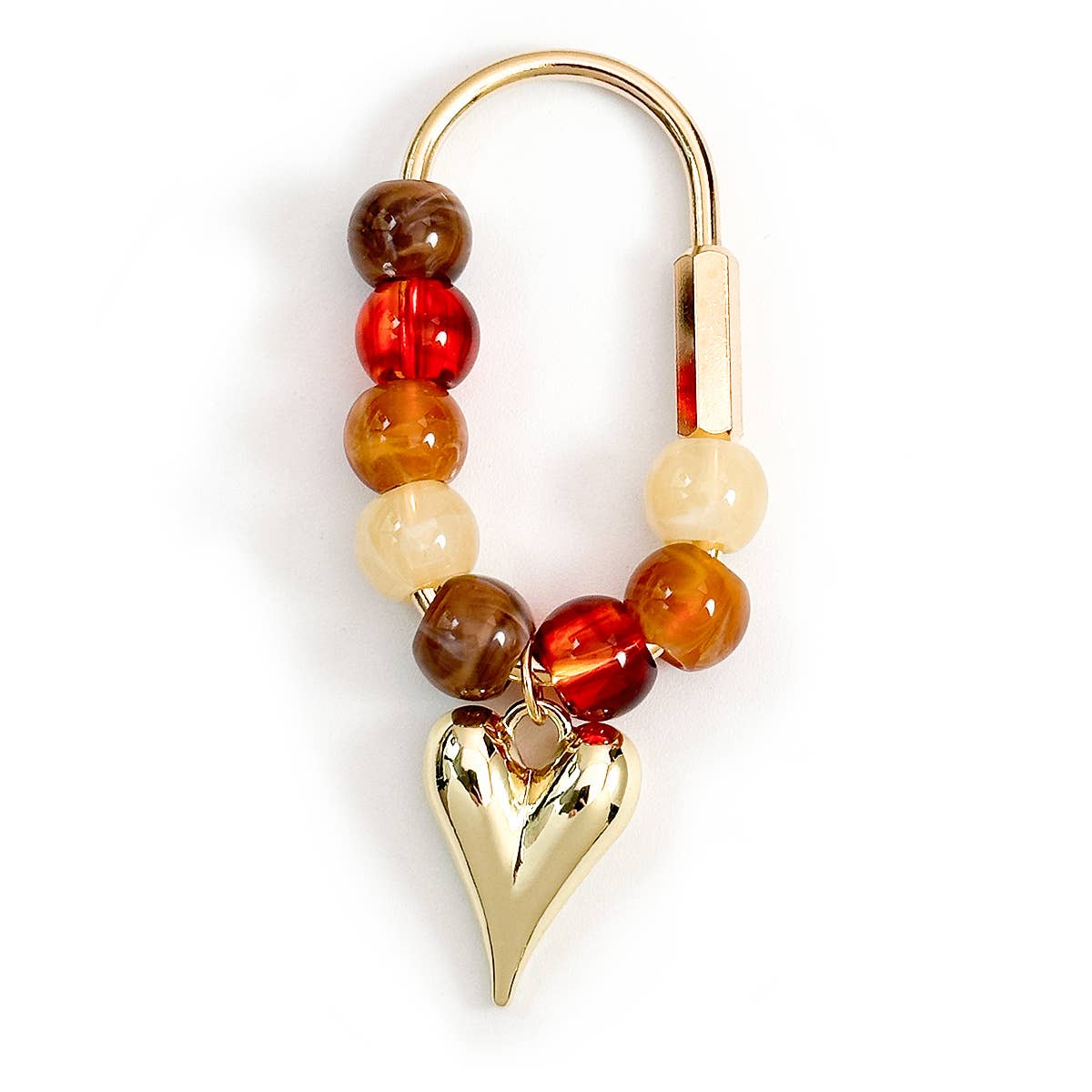 Crystal Beaded Carabiner Bag Charm Keychain