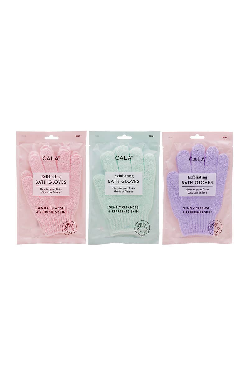 CALA 68145 Exfoliating Bath Gloves - 12