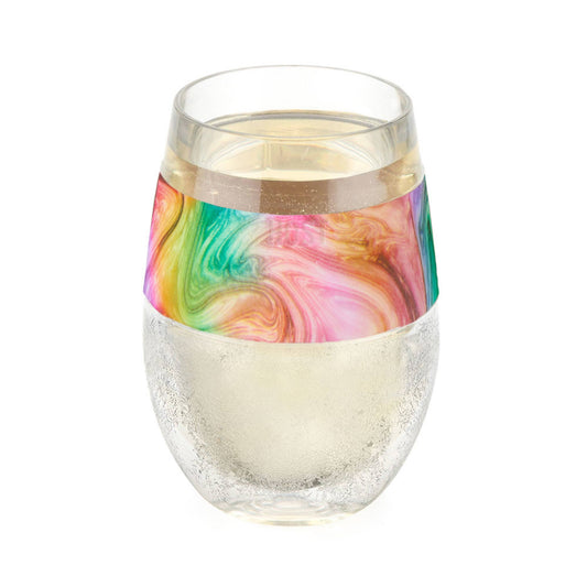 Wine FREEZE™ Cooling Cup with Cooling Gel in Unicorn Swirl