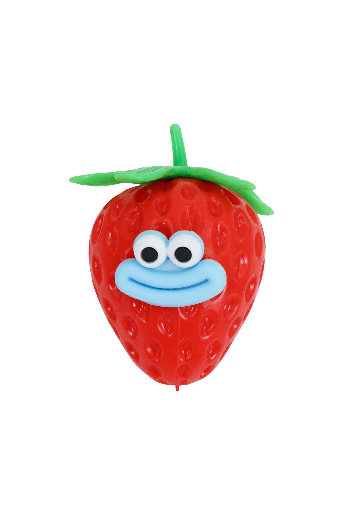 Goofy Smile Strawberry Fluffy Slime Filled TPR Squishy Toy