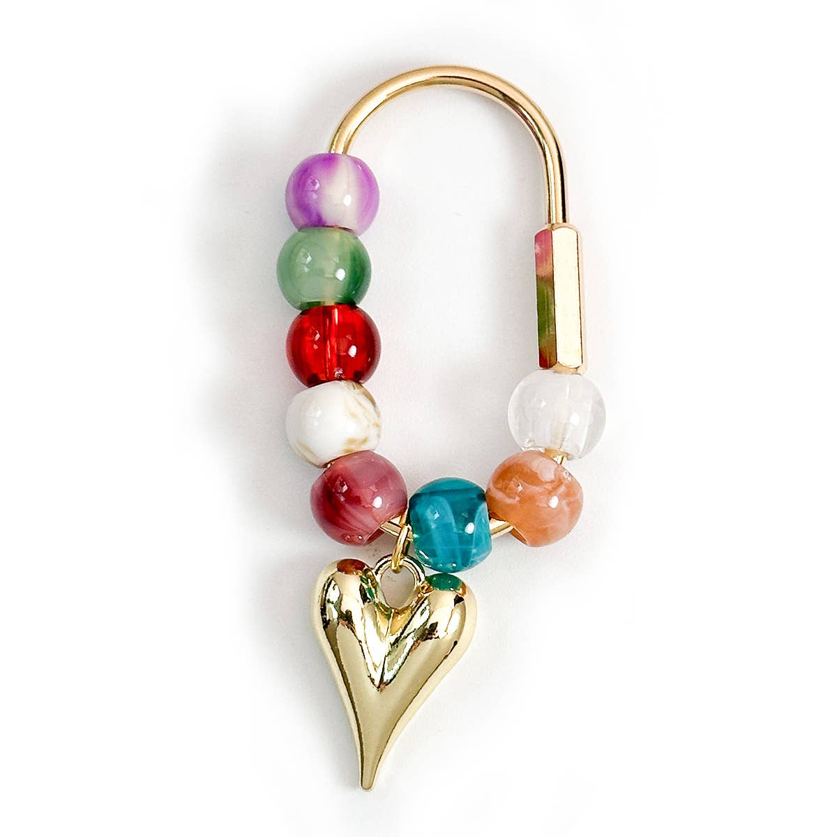 Crystal Beaded Carabiner Bag Charm Keychain