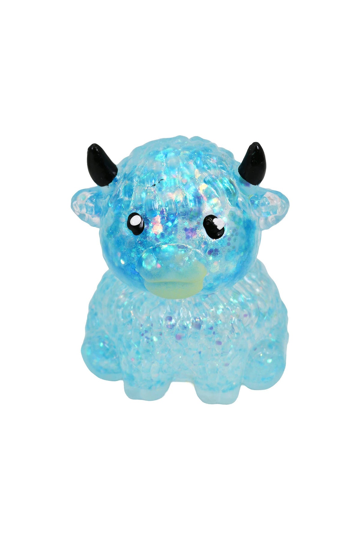 Highland Cow Glitter Maltose Putty Slime Filled Squishy Toy
