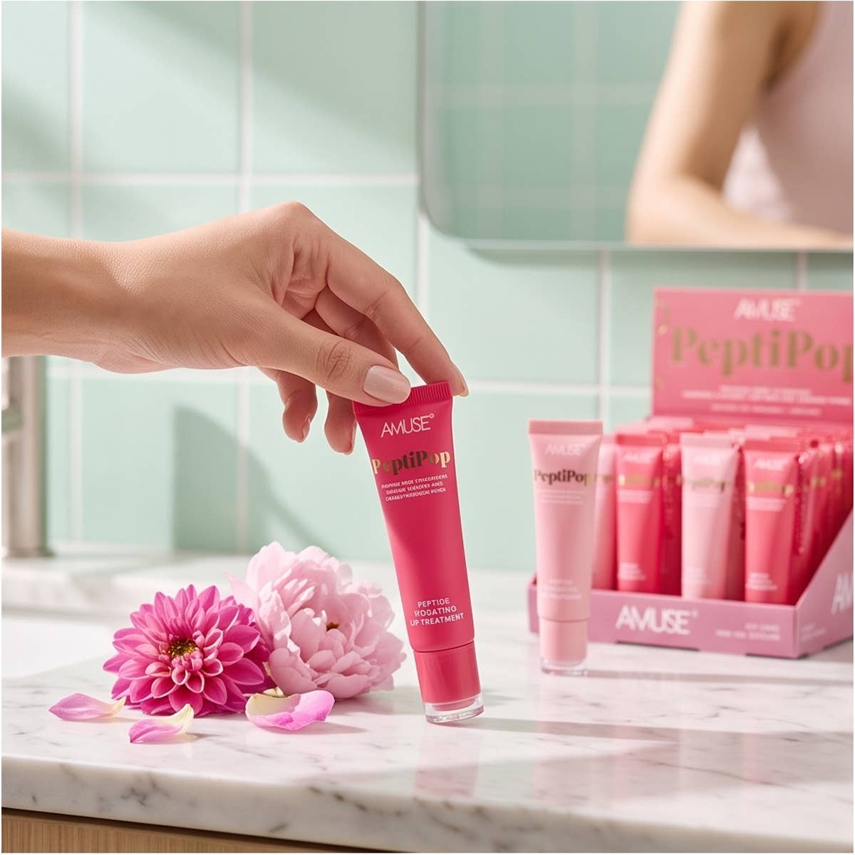 AMUSE SK050 PeptiPop Hydrating Lip Treatment Gloss - 24 pcs