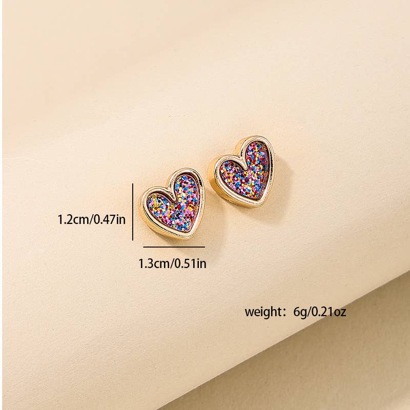 Elegant Sweet Love Stud Earrings