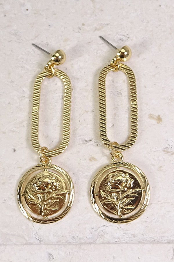 COIN DROP EARRINGS #J19