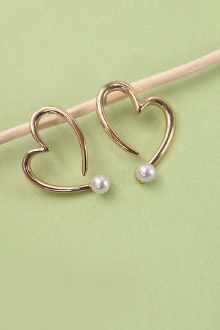 HEART W/PEARL #J13