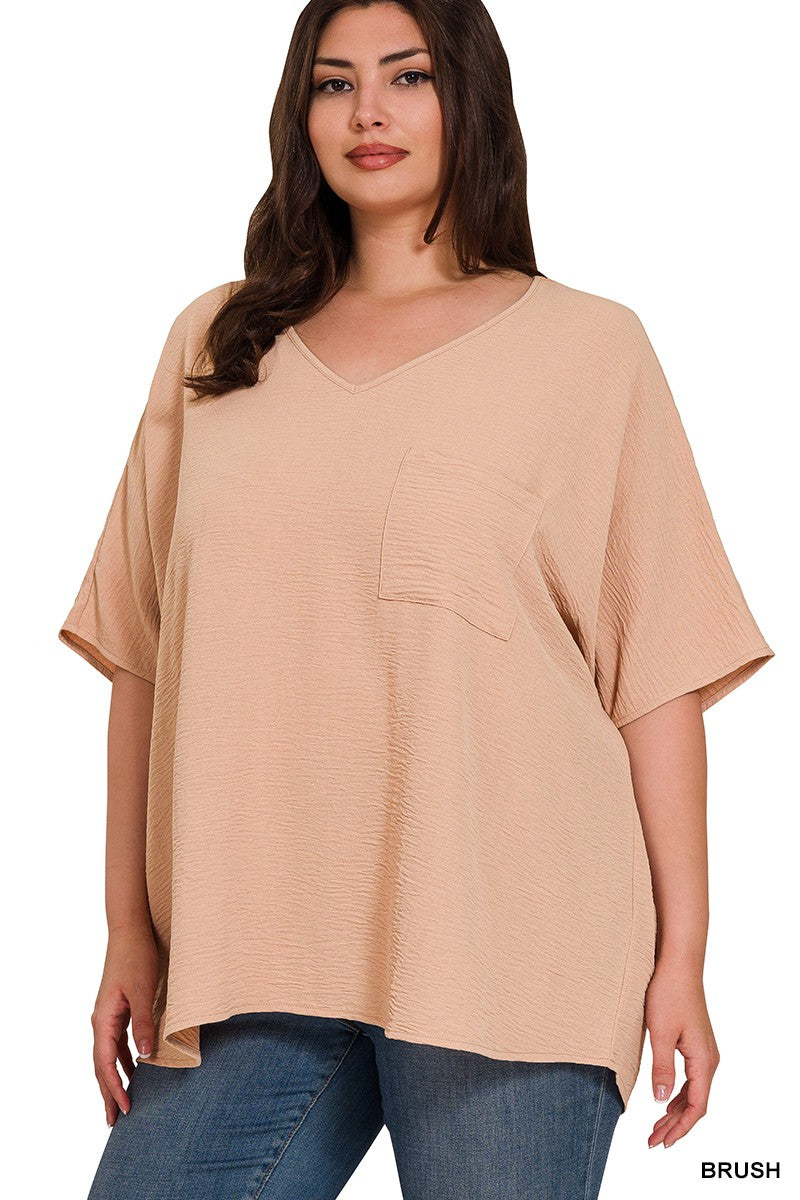 Plus V neck Dolman #102