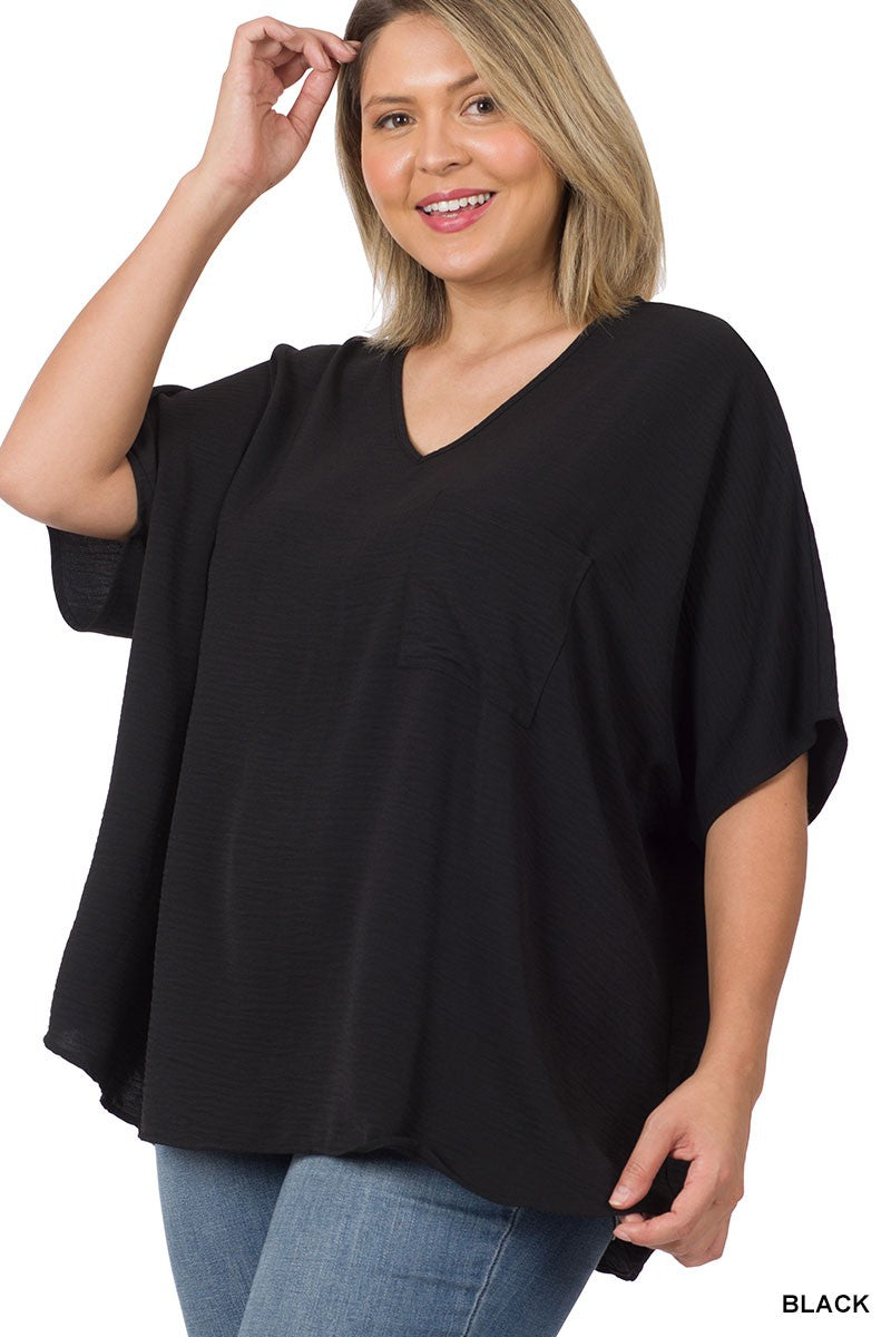 Plus V neck Dolman #102