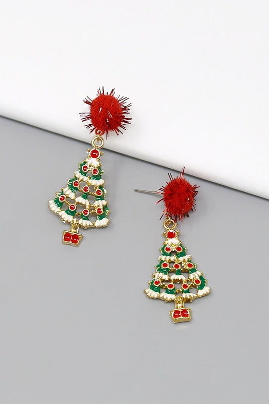 Pom Pom Christmas Tree J-66