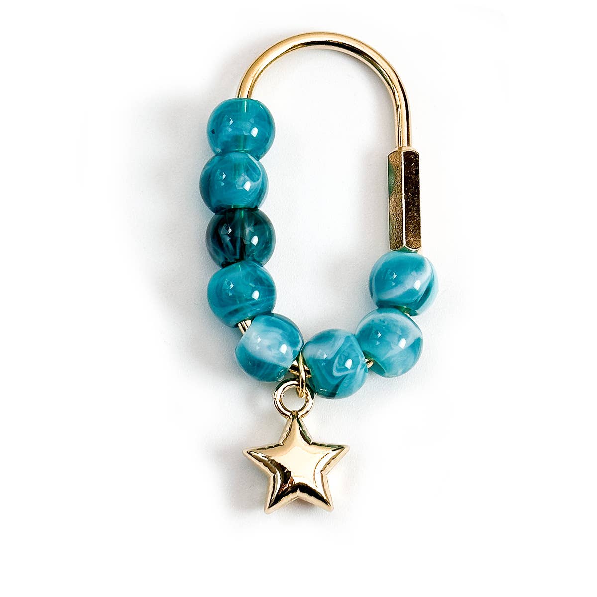 Crystal Beaded Carabiner Bag Charm Keychain