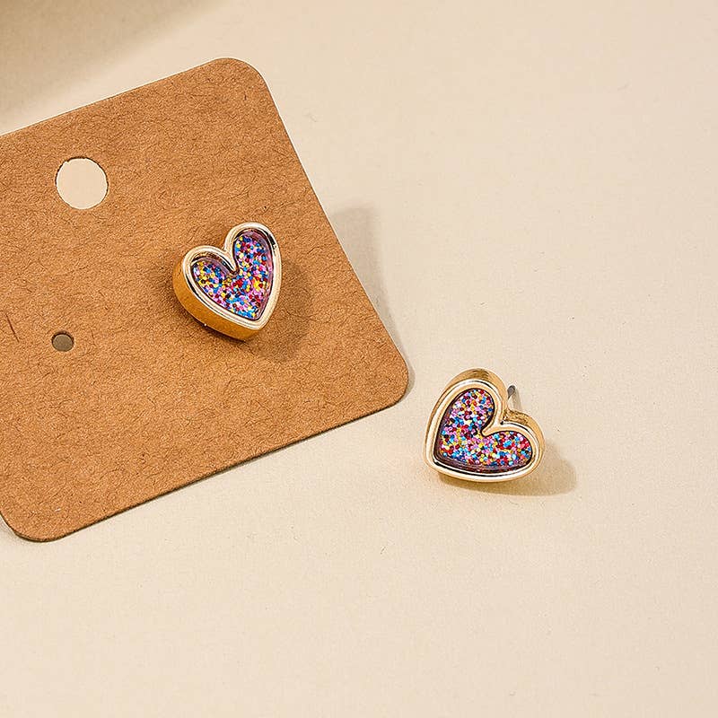 Elegant Sweet Love Stud Earrings