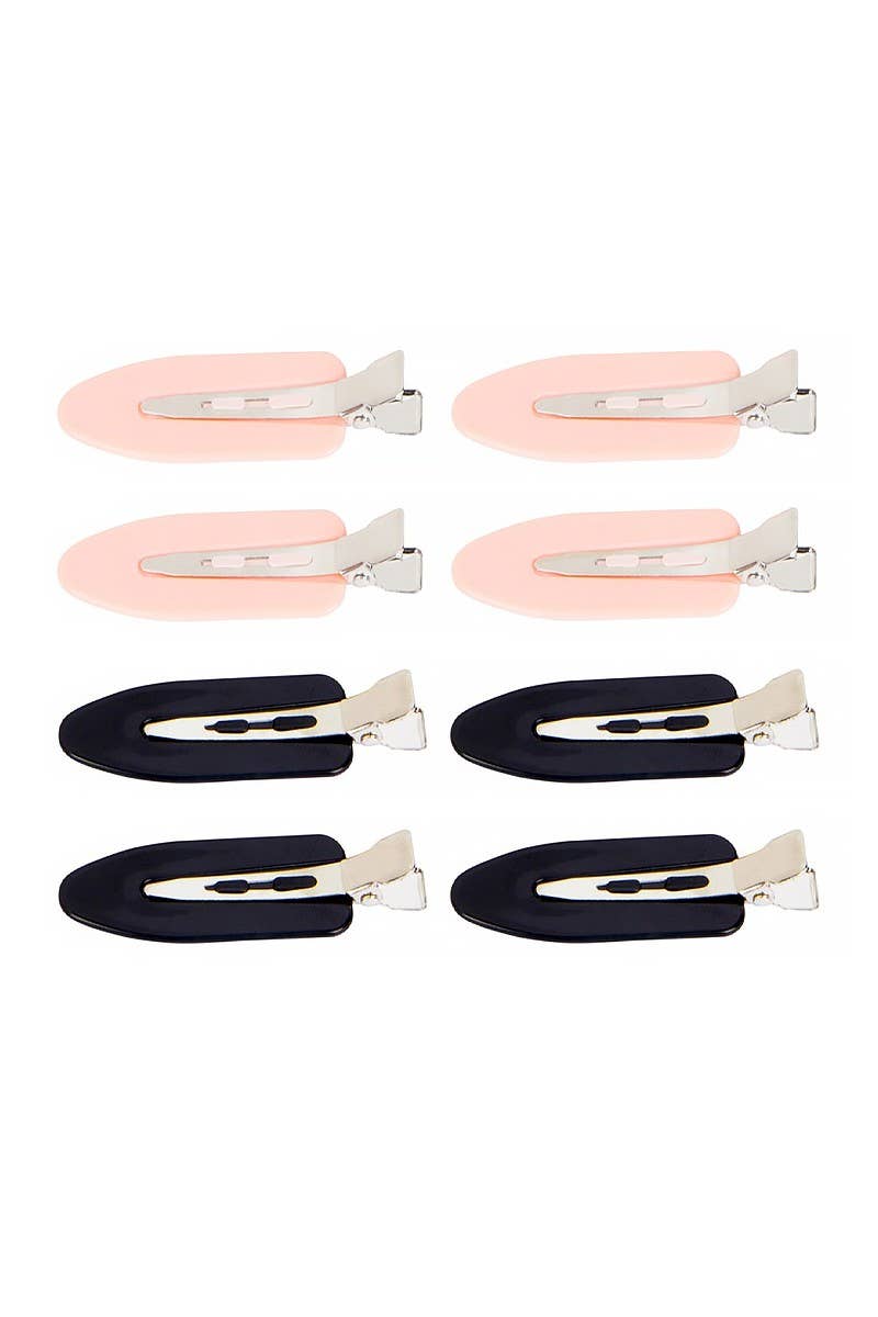 CALA 66231 Pink n Black 8pc Hair Setting Clips - 6set