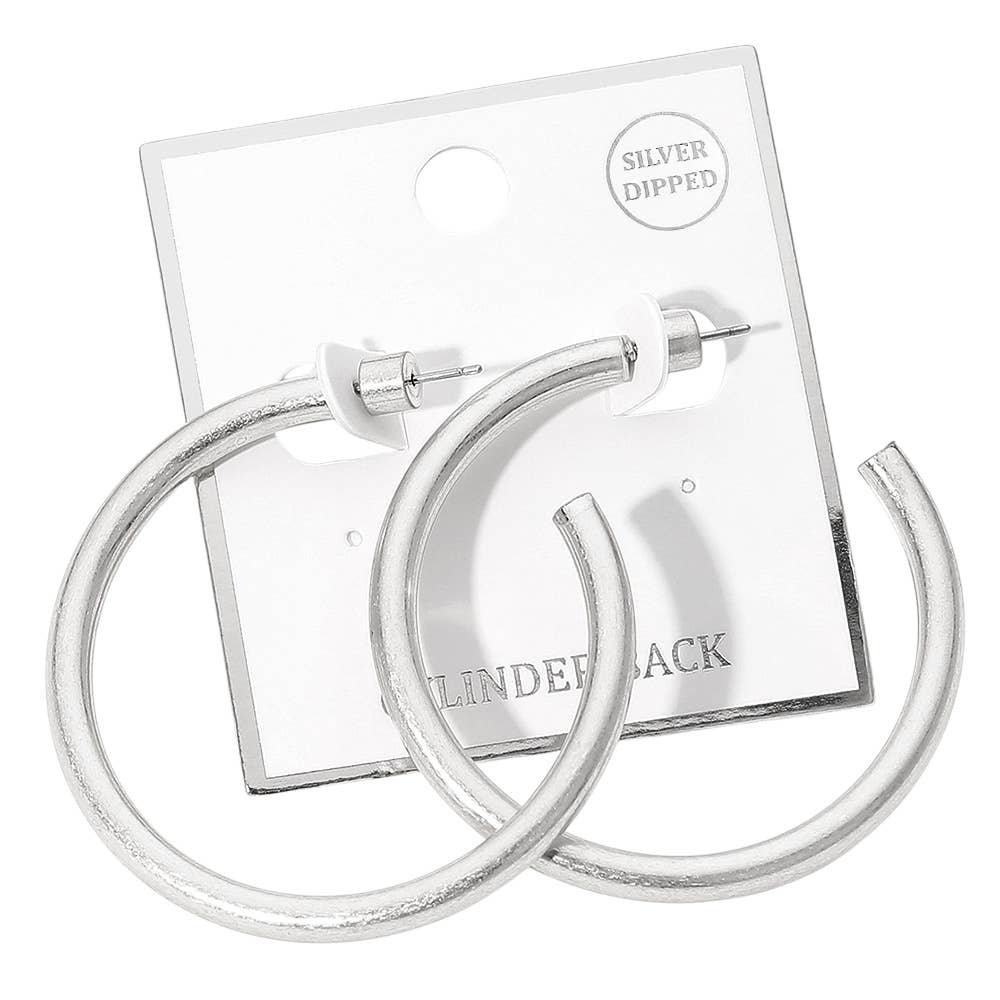Gold Dipped Bold Open Hoop Earrings