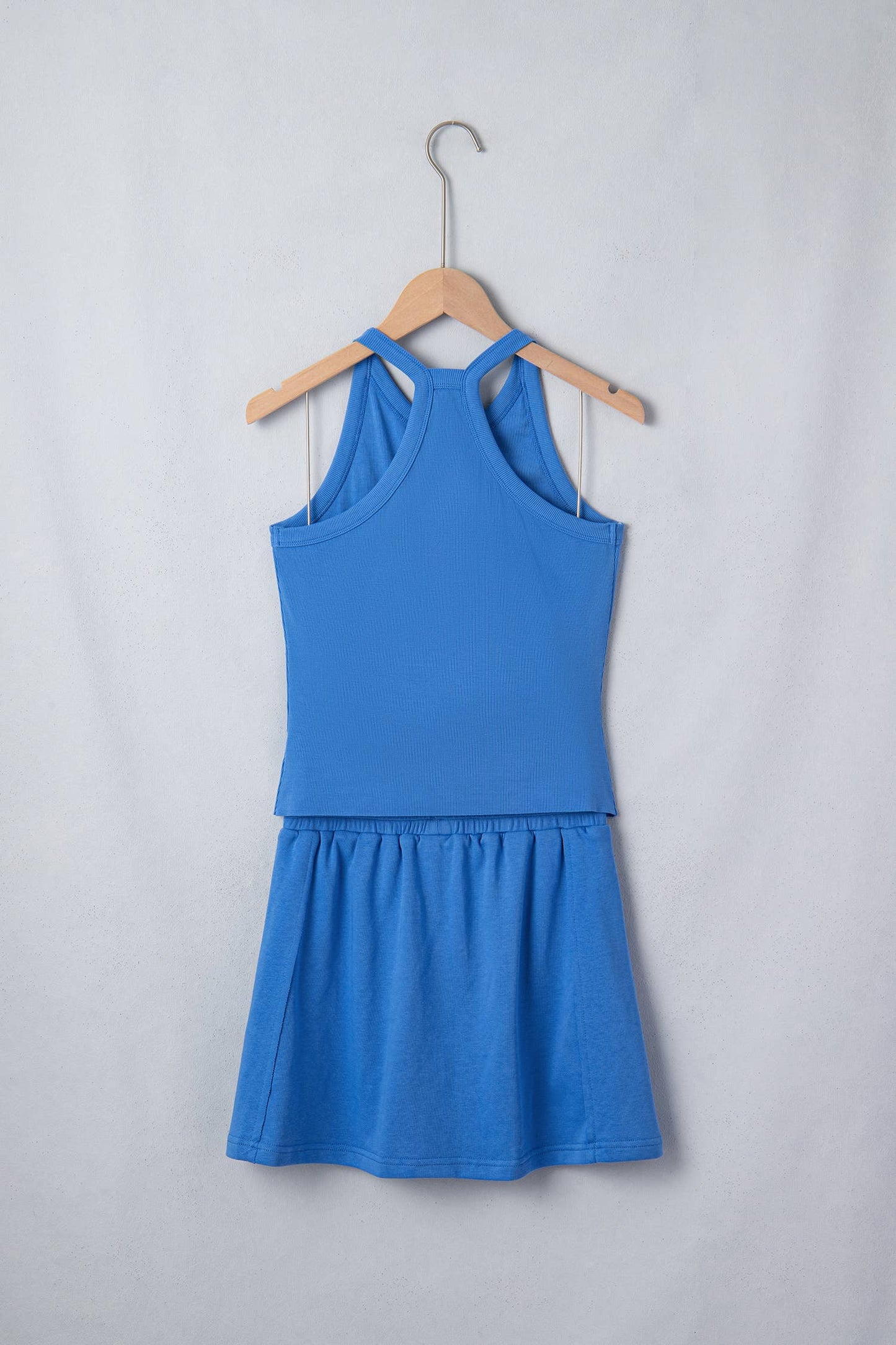 LAS Slim Tank Top Mini Skirt 2pcs Outfit (S-XL)